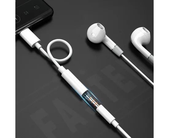 Переходник Celebrat D8 Type-C - 3.5 AUX Белый