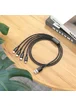 Дата кабель Borofone BX72 USB to 4in1 (Lightning/Lightning/MicroUSB/Type-C) (1m) Черный