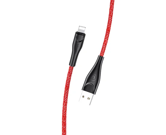Дата кабель Usams US-SJ394 U41 Lightning Braided Data and Charging Cable 2m Красный