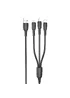 Дата кабель Borofone BX71 USB to 3in1 (1m) Черный
