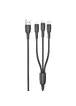 Дата кабель Borofone BX71 USB to 3in1 (1m) Черный