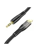 Аудио кабель Aux Hoco UPA25 (AUX 3.5 to Lightning) (1m) Black