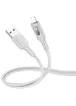 Дата кабель Hoco U120 Transparent explore intelligent power-off USB to Lightning (1.2m) Gray