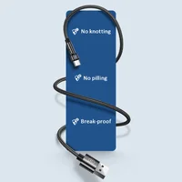 Дата кабель USAMS US-SJ477 U60 Rotatable USB to Type-C (1m) Черный