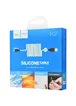 Дата кабель Hoco X21 Silicone Lightning Cable (1m) black_white