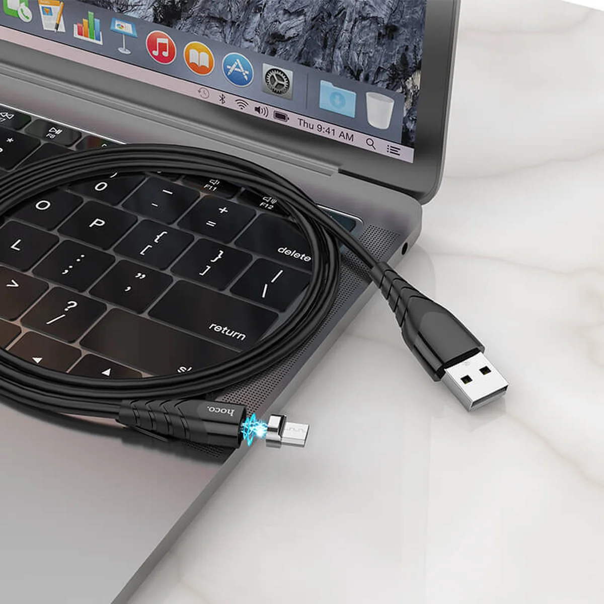 Дата кабель Hoco X63 "Racer" USB to MicroUSB (1m) Чорний
