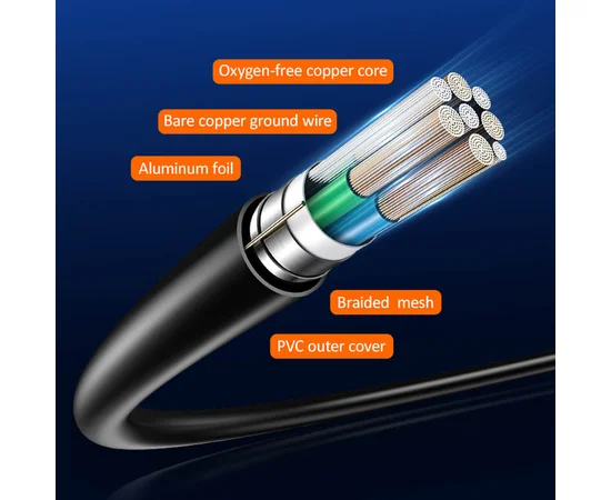 Дата кабель Usams US-SJ427 U49 HDMI HD (3m) Черный