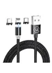 Дата кабель Usams US-SJ438 U-Sure Magnetic 3in1 Combo (1m) Черный