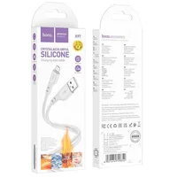 Дата кабель Hoco X97 Crystal color USB to MicroUSB (1m) Light gray