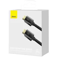 Дата кабель Baseus HDMI High Definition Series 8KHDMI To 8KHDMI (Zinc alloy) (1m) (WKGQ000001)) Black