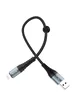 Дата кабель Hoco X38 Cool Lightning (0.25m) Черный