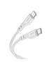 Дата кабель Hoco X97 Crystal color Type-C to Type-C 60W (1m) Light gray