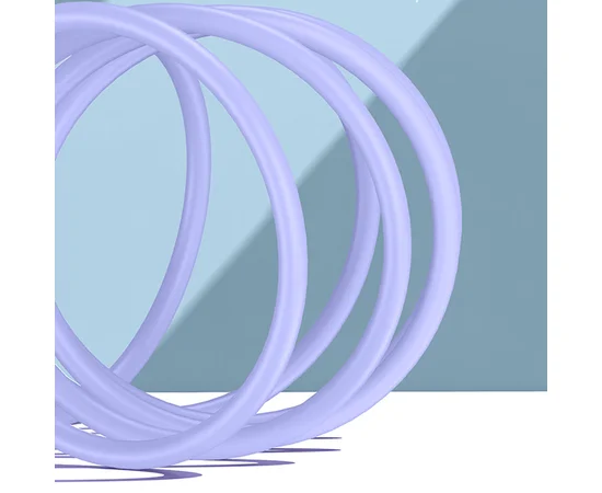 Дата кабель Usams US-SJ431 U51 Silicone USB to Lightning (1m) Фиолетовый