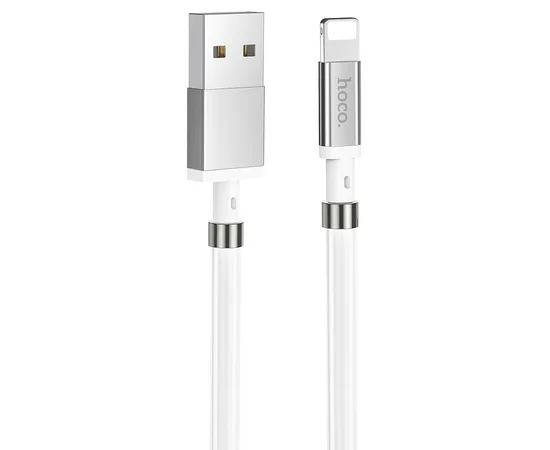 Дата кабель Hoco U91 "Magic magnetic" Lightning (1М) Белый