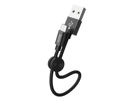 Дата кабель Hoco X35 Premium USB to MicroUSB (0,25m) Черный