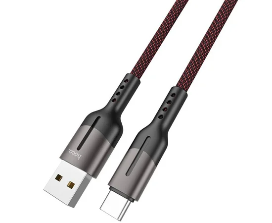 Дата кабель Hoco U68 "Gusto" Type-C 5A (1.2m) Черный