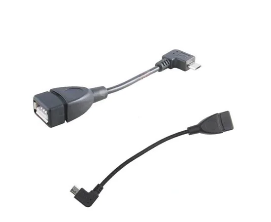 microUSB to USB OTG Кабель Черный