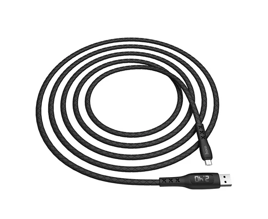 Дата кабель Hoco S6 Sentinel USB to MicroUSB (1.2m) Черный