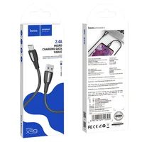 Дата кабель Hoco X39 "Titan" MicroUSB (1m) Чорний