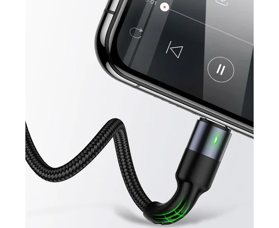 Дата кабель Usams US-SJ410 U26 3in1 USB to Combo 2A (0.35m) Черный