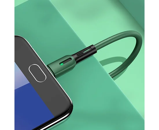 Дата кабель Usams US-SJ432 U51 Silicone USB to Micro USB (1m) Зеленый