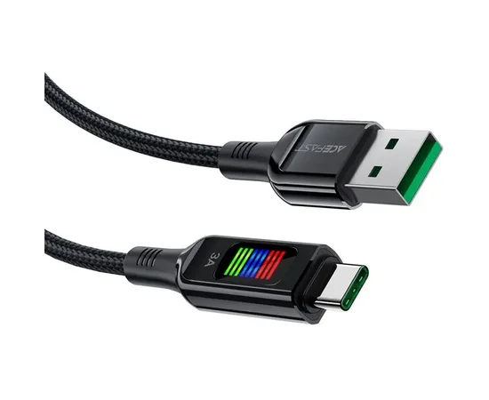Дата кабель Acefast C7-04 USB-A to USB-C zinc alloy Black