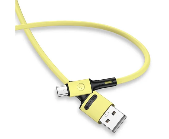 Дата кабель USAMS US-SJ435 U52 USB to MicroUSB (1m) Желтый