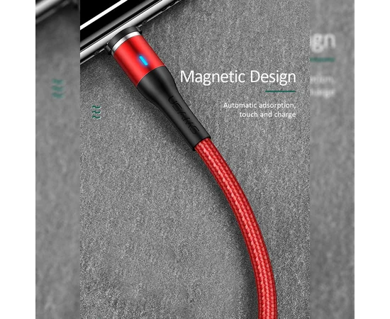Дата кабель USAMS US-SJ333 U29 Magnetic USB to Lightning (1m) Красный
