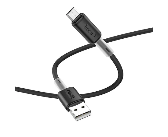Дата кабель Hoco X48 "Soft" MicroUSB (1m) Черный