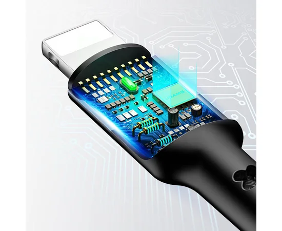 Дата кабель Usams US-SJ318 U26 Spring 3in1 Usb to Combo (1.5m) Черный