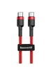 Дата кабель Baseus Cafule Type-C to Type-C Cable PD 2.0 60W (2m) (CATKLF-H) Красный