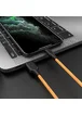 Дата кабель Hoco X21 Plus Silicone Lightning Cable (2m) Black / Orange