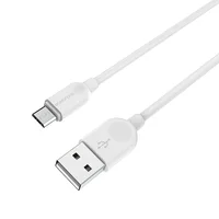 Дата кабель Borofone BX14 USB to MicroUSB (2m) Білий