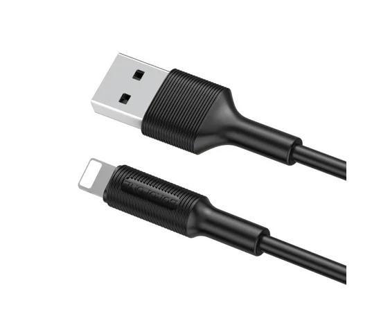 Дата кабель Borofone BX1 EzSync USB to Lightning (1m) Черный