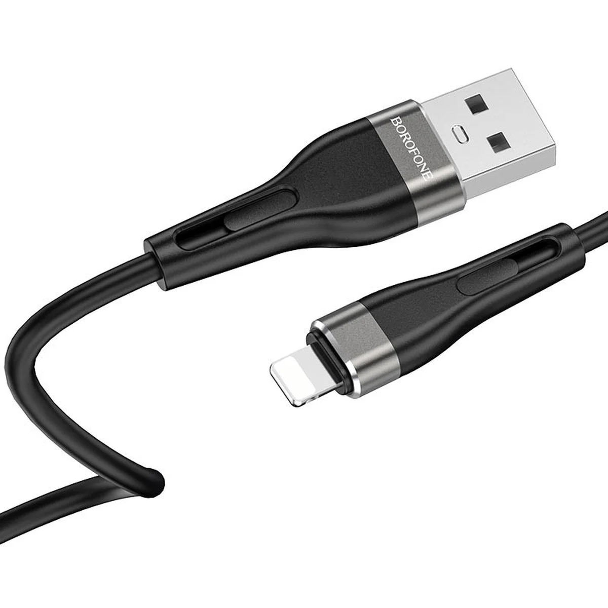 Дата кабель Borofone BX46 Rush USB to Lightning (1m) Черный