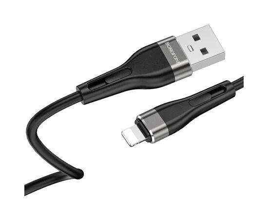 Дата кабель Borofone BX46 Rush USB to Lightning (1m) Черный