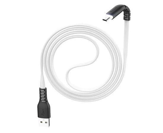 Дата кабель Hoco X44 "Soft Silicone" USB to MicroUSB (1m) Белый