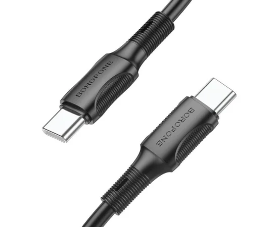 Дата кабель Borofone BX80 Type-C to Type-C 60W (1m) Черный