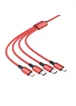 Дата кабель Borofone BX72 USB to 3in1 (1m) Красный