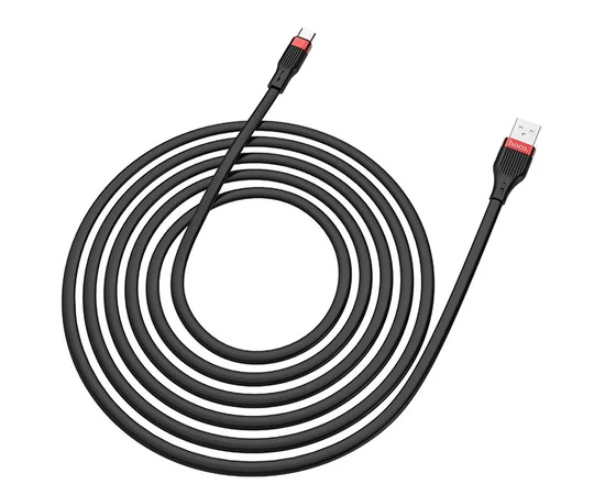 Дата кабель Hoco U72 "Forest Silicone" Type-C (1.2М) Черный