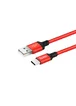 Дата кабель Hoco X14 Times Speed USB to Type-C (1m) Черный / Красный