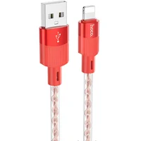 Дата кабель Hoco X99 Crystal Junction USB to Lightning (1.2m) Red