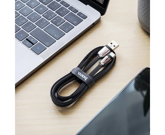 Дата кабель Hoco U74 "Grand" Type-C (1.2m) Черный