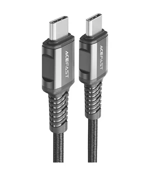 Дата кабель Acefast C1-09 USB-C to USB-C PD240W 40Gbps USB 4 aluminum alloy Black / Gray