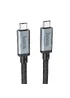 Дата кабель Hoco US05 Type-C to Type-C 100W USB4 40Gbps (1m) Black