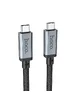 Дата кабель Hoco US05 Type-C to Type-C 100W USB4 40Gbps (1m) Black