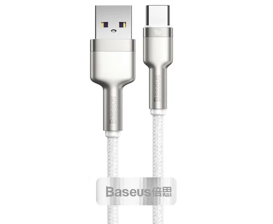 Дата кабель Baseus Cafule Series Metal USB to Type-C 40W (2m) Белый