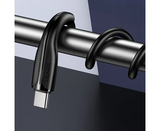 Дата кабель Usams US-SJ376 U38 Type-C 5A Fast Charging & Data Cable 1m Черный