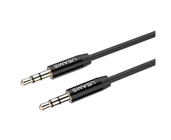 Аудио кабель Usams YP-01 Aux (1m) Черный