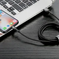 Дата кабель Baseus Cafule Lightning Cable Special Edition 2.4A (1m) (CALKLF) Серый